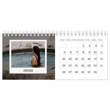 Tischkalender — Die Porträtaufnahme