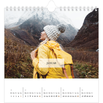 Fotokalender Quadratisch — Klassischer Kalender