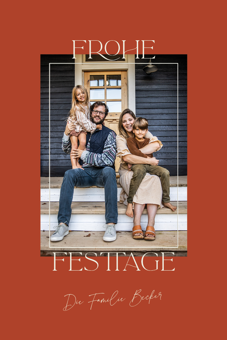 Fotokarten — Frohe Feiertage