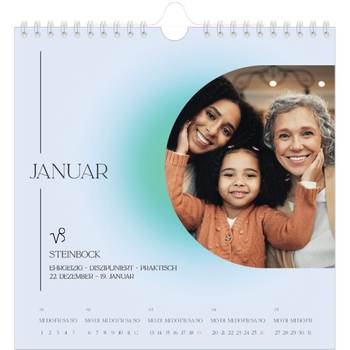 Fotokalender Quadratisch — Astrologie Farbverlauf
