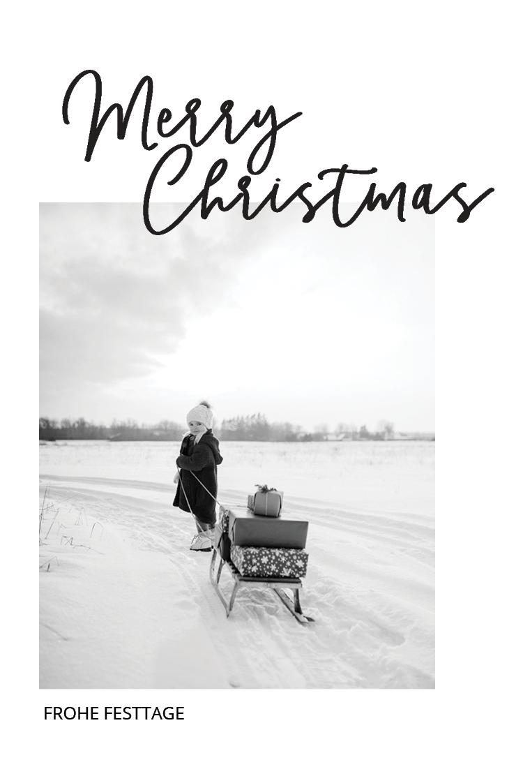 Fotokarten — Weiße Weihnacht