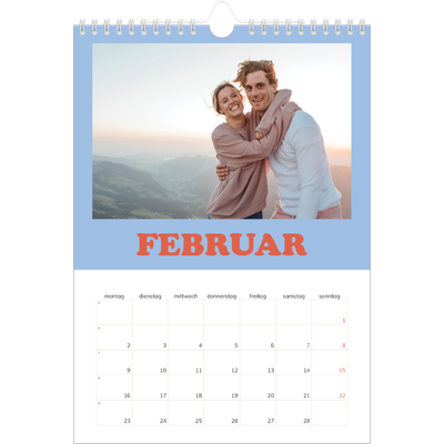 Fotokalender A4 (20 x 30 cm) — Rahmen im Retrostil [Februar]