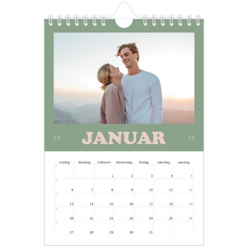 Fotokalender A5 — Rahmen im Retrostil