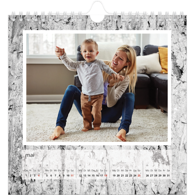 Jahreskalender Quadratisch — Holzstrukturen [deckblatt]