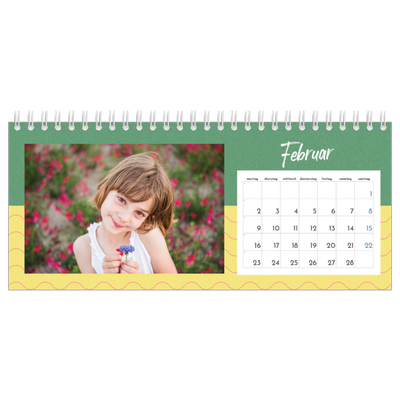 Tischkalender — Farben und Muster [Februar]