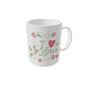 Tasse bedrucken — Süße Erdbeeren