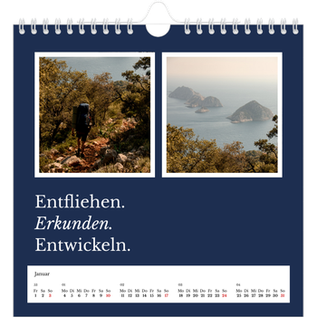 Fotokalender Quadratisch — Redaktionelle Erde
