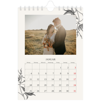 Fotokalender A5 — Tinte und Efeu [Januar]