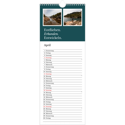Küchenkalender  — Redaktionelle Erde [April]