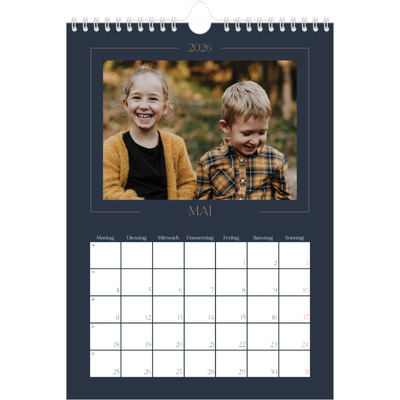 Fotokalender A4 (20 x 30 cm) — Preußisch Blau [deckblatt]
