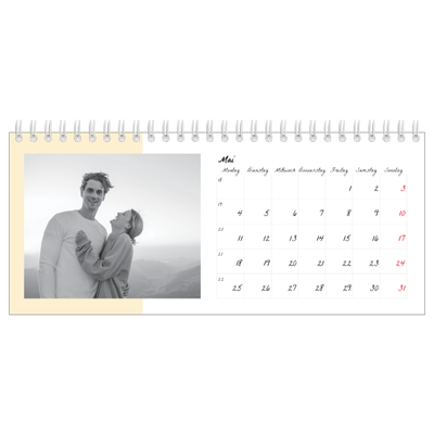 Tischkalender — Farbige Rahmen [deckblatt]
