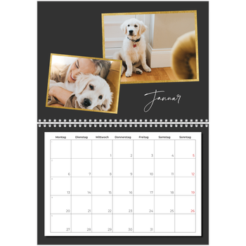 Fotokalender A4 doppelt — Mosaik aus Erinnerungen