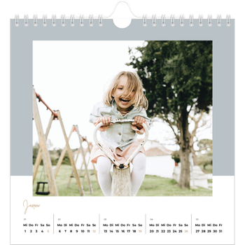 Fotokalender Quadratisch — Erdige Töne