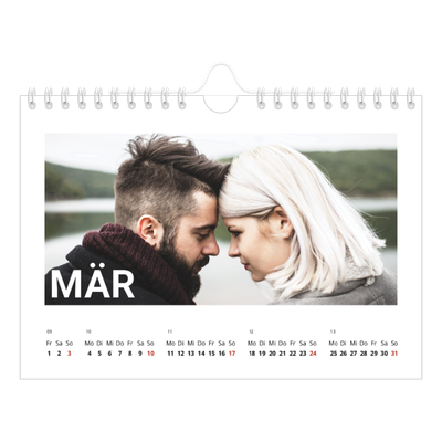 Fotokalender A5 — Großer Monat [Marsch]
