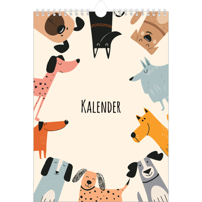 Fotokalender A4 (20 x 30 cm) — Hundepfoten und Kritzeleien [deckblatt]