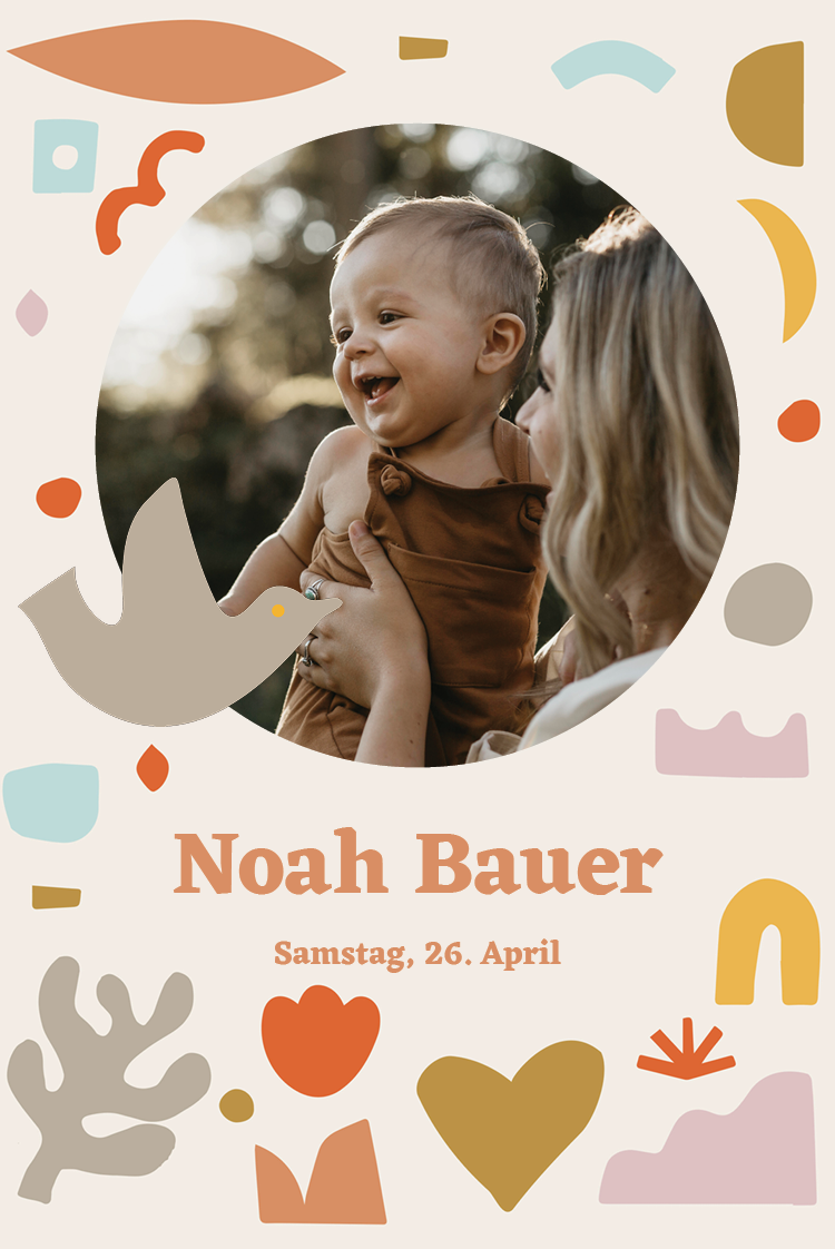 Einladungskarten — Papier-Dekoration