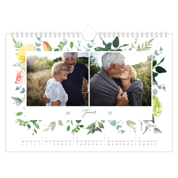 Fotokalender A4 — Klassisch geblümt