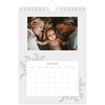 Fotokalender A5 — Zart geblümt