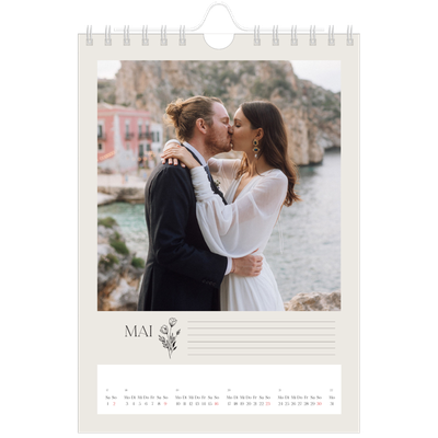 Fotokalender A5 — Blühende Initialen [Mai]