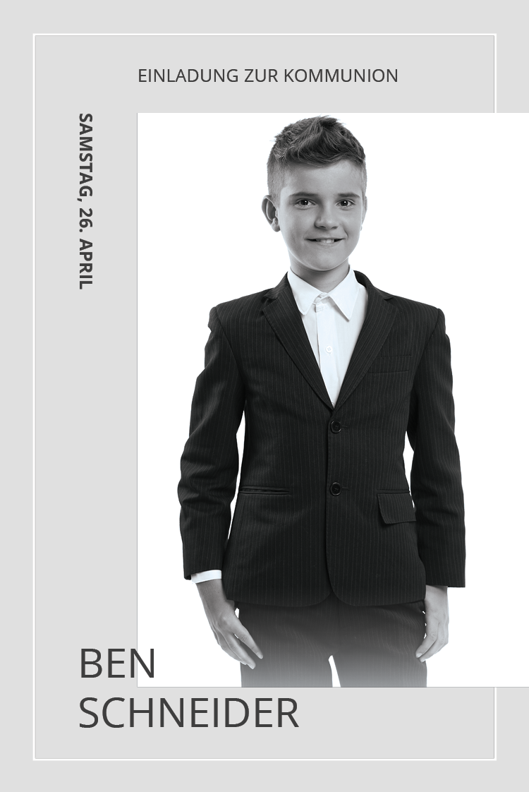 Einladungskarten — Elegantes Grau