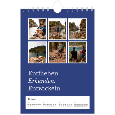 Fotokalender A5 — Redaktionelle Erde [Februar]