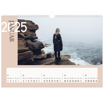 Fotokalender A3 — Überlappender Text
