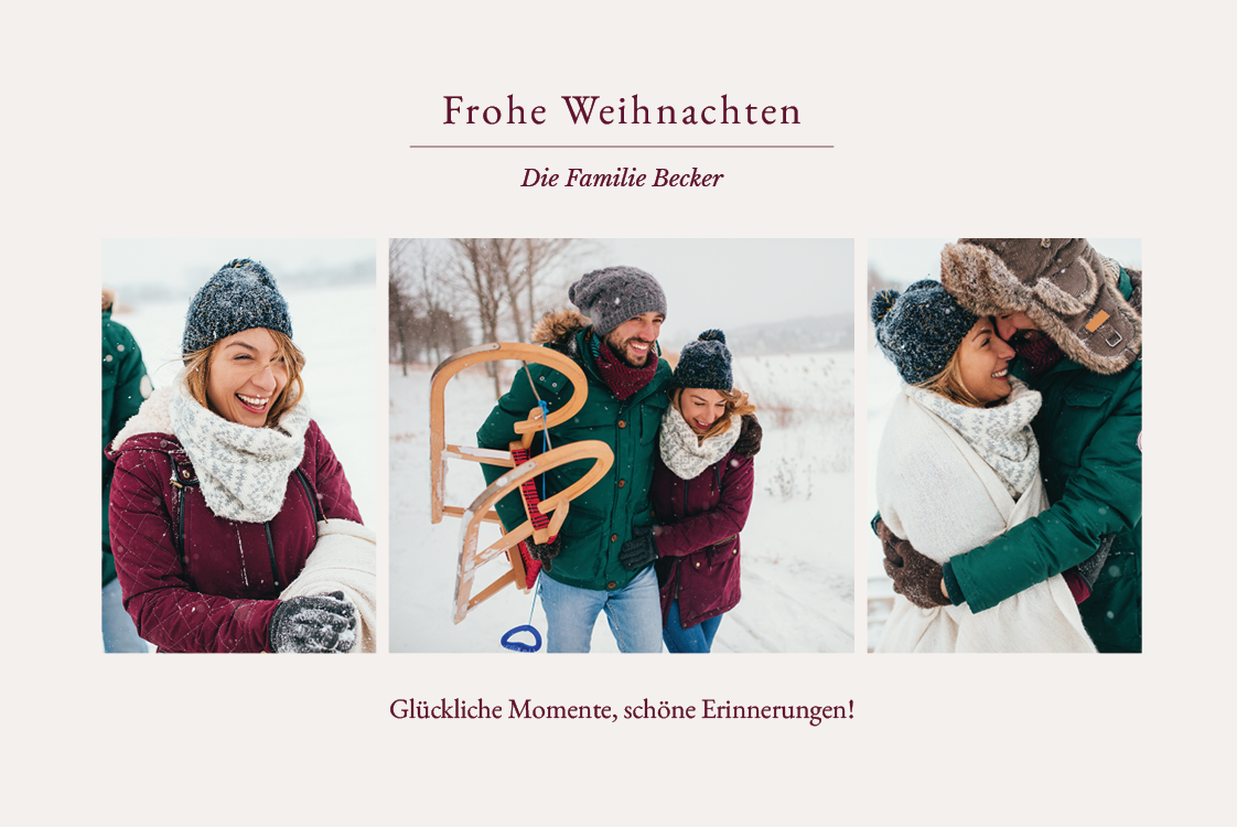 Fotokarten — Fröhlich neutral