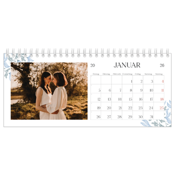 Tischkalender — Elegante Blumen