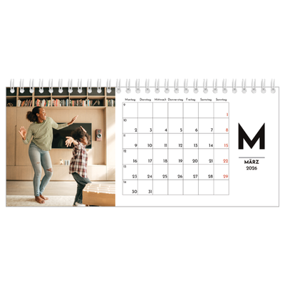 Tischkalender — Buchstaben im Fokus [Marsch]
