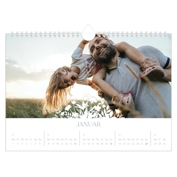 Fotokalender A4 — Blumenmotiv