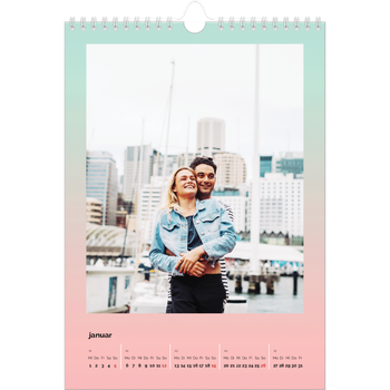 Fotokalender A4 — Pastelltöne