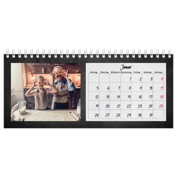 Tischkalender — Kreidetafel-Stil