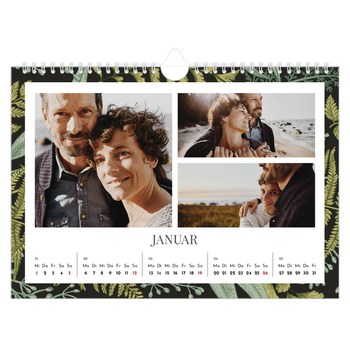 Fotokalender A4 — Blumiger Hintergrund