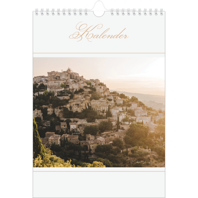 Fotokalender A4 (20 x 30 cm) — Goldschrift Banner [deckblatt]