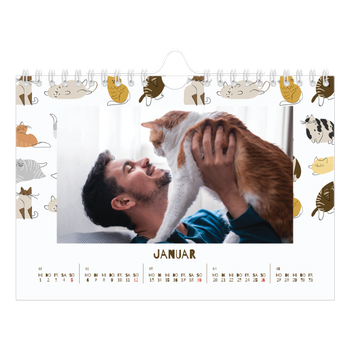Fotokalender A5 — Verspieltes Kätzchen