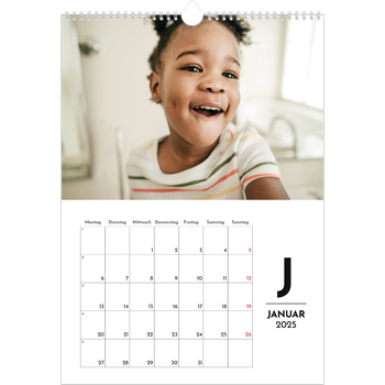 Fotokalender A3 — Buchstaben im Fokus