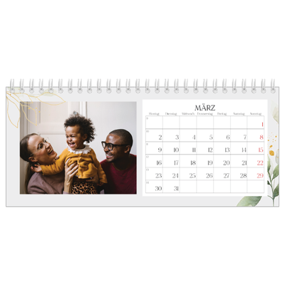 Tischkalender — Floraler Akzent [Marsch]