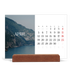 Tischkalender mit Holzfuß Querformat  — Endloses Entfliehen [April]