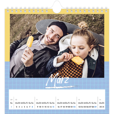 Jahreskalender Quadratisch — Farben und Muster [Marsch]