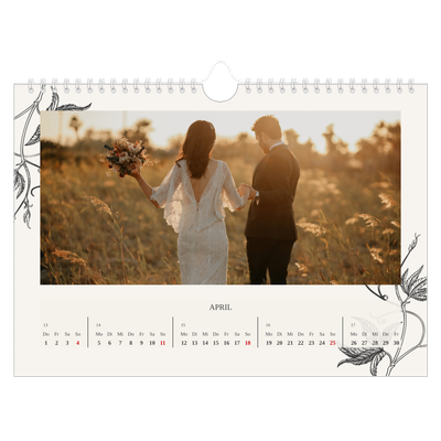 Fotokalender A4 — Tinte und Efeu [April]