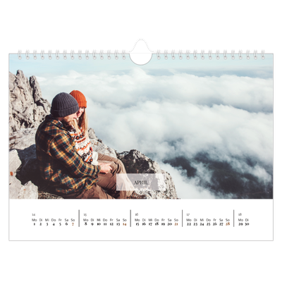Fotokalender A4 — Klassischer Kalender [April]