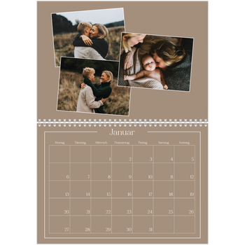Fotokalender A4 doppelt — Gebastelte Momente
