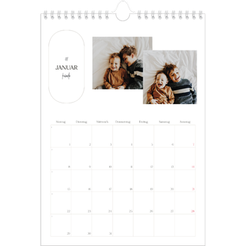 Fotokalender A4 — Große Pläne
