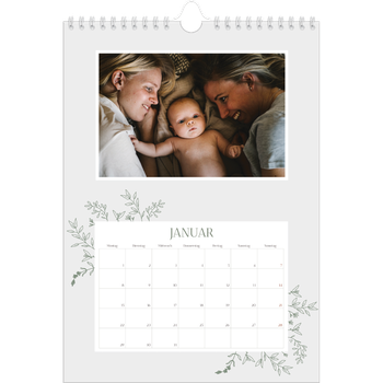 Fotokalender A4 — Zart geblümt