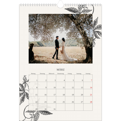 A3 Jahreskalender — Tinte und Efeu [Marsch]