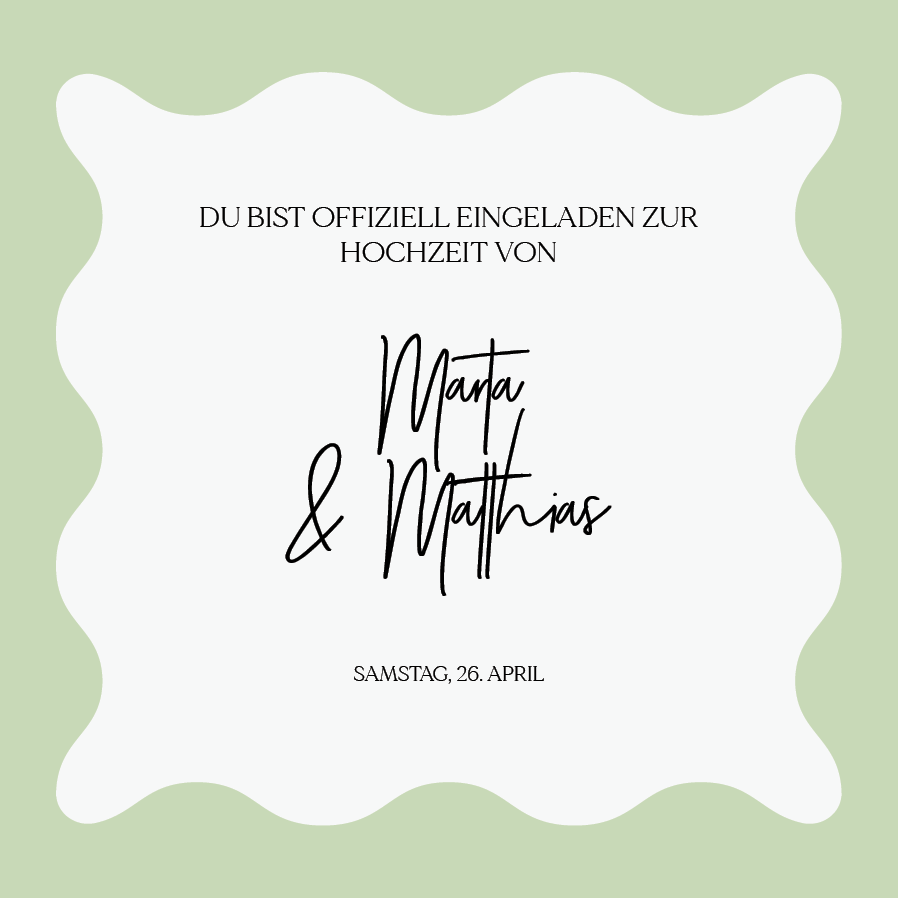 Einladungskarten — Pastell-Wellen