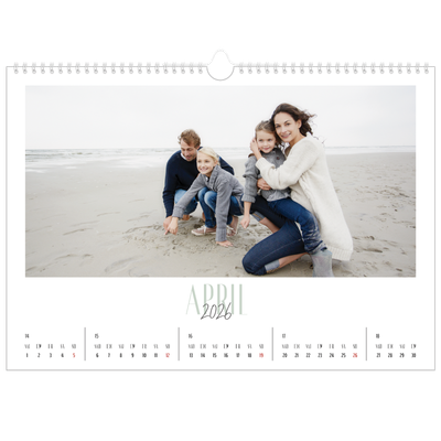 Fotokalender A3 — Een bedankje [April]