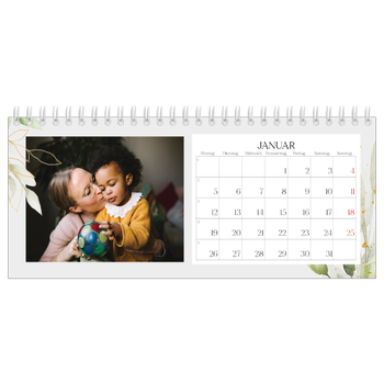 Tischkalender — Floraler Akzent