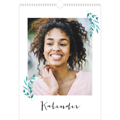 A3 Jahreskalender — Blumen-Illustrationen [deckblatt]