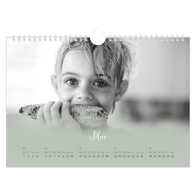 Fotokalender A4 — Zartgrüner Farbverlauf [deckblatt]